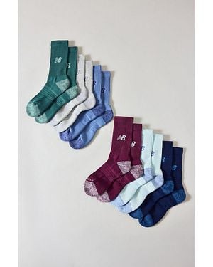 New Balance Active Crew Socks 6-Pack - Blue