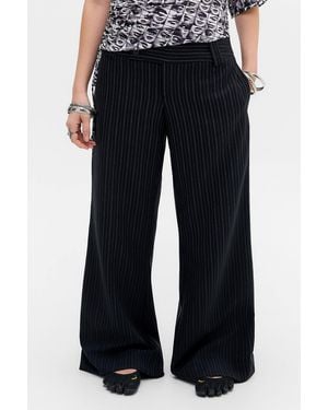 Urban Outfitters Uo Charlie Low Rise Flared Trousers - Blue