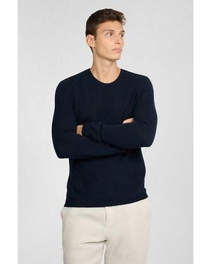 Onia Extra Fine Merino Wool Crewneck Sweater - Blue