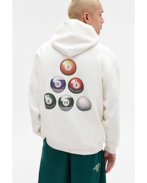 Urban Outfitters Uo White Snooker Ball Hoodie