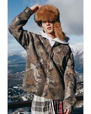 BDG Utility Work Shirt Top - Multicolour