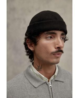Urban Outfitters Loom Black Docker Cap