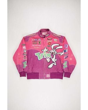 Urban Renewal One-of-a-kind Nascar Trix Racing Jacket - Pink