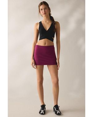 Out From Under Bec Low-Rise Mini Skort - Red