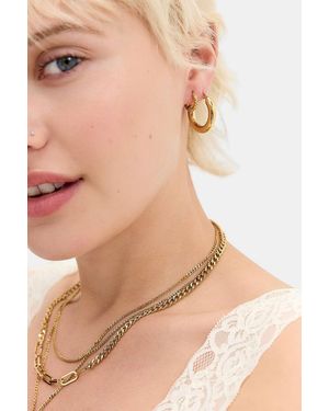 Urban Outfitters Uo Mixed Hoop Earrings 3-pack - Natural