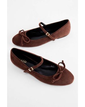 Raid Brown Natalya Ballerina Shoes