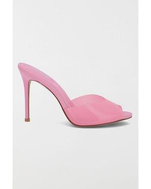 MIA Mia Gwyneth Peep Toe Stiletto Mule - Pink