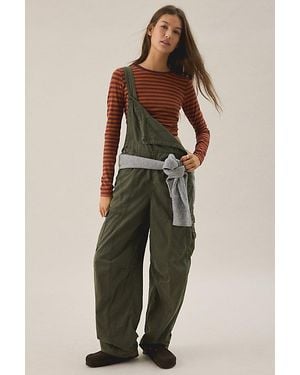 BDG Rih Utility Extreme Barrel Leg Overalls Pant - Green