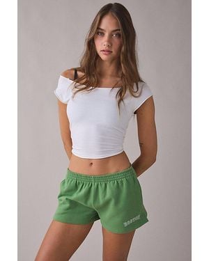 Out From Under City Goals Beach Bum Micro Sweat Shorts - Green
