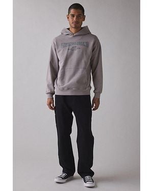 Levi's Two Horse Cropped Boxy Fit Hoodie Sweatshirt - Gray