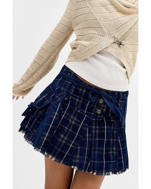 BDG Klara Flippy Skirt - Blue