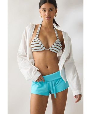 Out From Under Spring Breaker Slouch Sweat Shorts - Blue