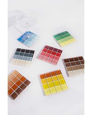 Subtle Studios Ombre Tile Coaster - Multicolor