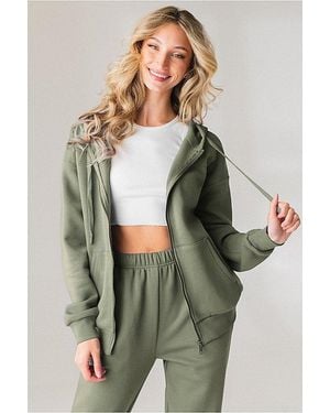 Vitaly Uni Cozy Zip Hoodie - Green