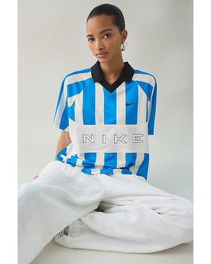 Nike Sportswear Oversized Short Sleeve Jersey Top - Blue