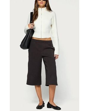 Edikted Cosi Stripey Bermuda Shorts - Black