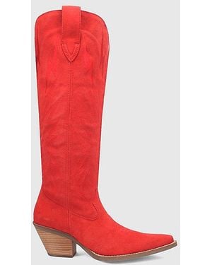 Dingo Thunder Road Leather Boot - Red