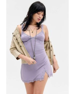 Out From Under Slip Dress - Purple