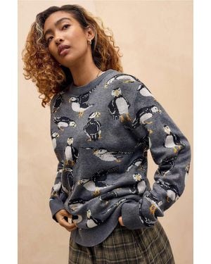Kavu Highline Puffin Knit Jumper - Grey