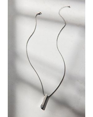 Urban Outfitters Bar Pendant Waterproof Necklace - Gray