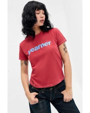 Urban Outfitters Uo Yearner Relaxed T-shirt - Red