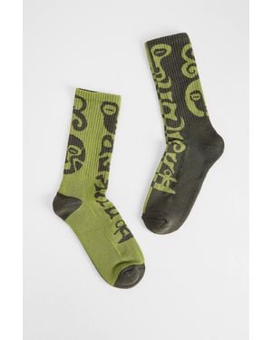 Ayker Green Pattern Socks