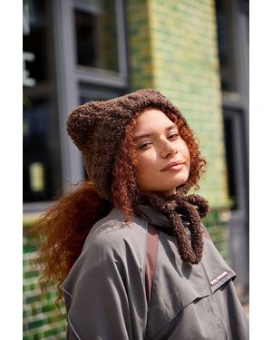Urban Outfitters Teddy Bonnet - Brown