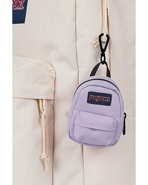 Jansport Mini Break Bag Backpack Charm Keychain - Purple