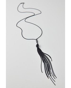AllSaints Noir Knotted Chain Necklace - Black