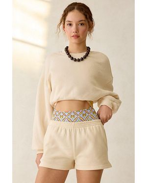 Out From Under Beach Bum Micro Sweat Shorts - Natural