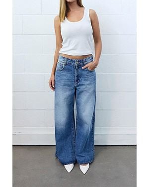 Abrand Jeans 94 High & Baggy Petite Jean - Blue