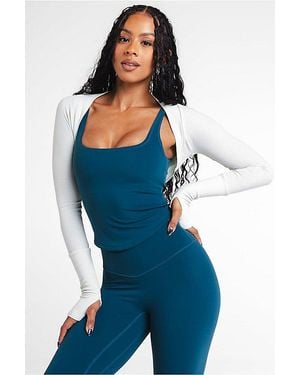 Vitaly Easy Rib Shrug - Blue