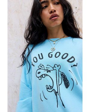 Out From Under Peanuts Sweatshirt - Blue