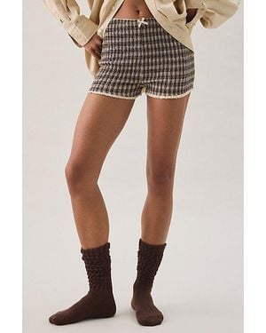Out From Under Isla Slouchy Crew Socks - Brown