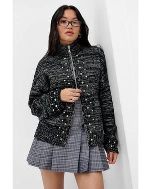 The Ragged Priest Exhibit Hardware Cardigan - Black