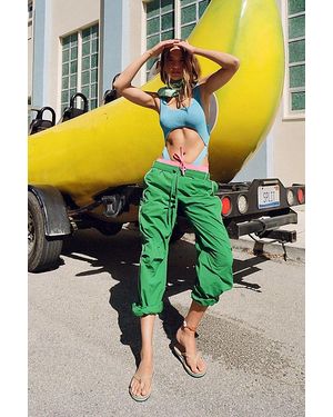BDG Jess Nylon Track Pant - Yellow