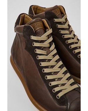 Camper Pelotas Leather Ankle Boot - Brown