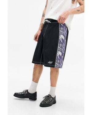 iets frans... Warped Board Shorts S At Urban Outfitters - Blue