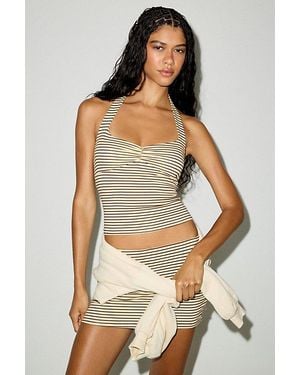 Out From Under Bec Pinch-Front Halter Cami - Multicolor