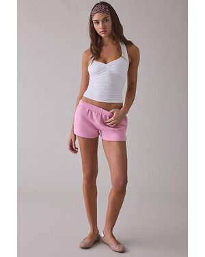 Out From Under Beach Bum Micro Sweat Shorts - Pink