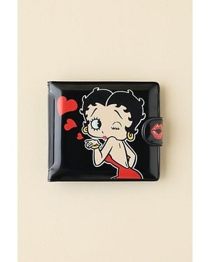 Whatever Makes You Happy Whatever! Makes You Happy Betty Boop Padded Vinyl Snap Wallet - Black