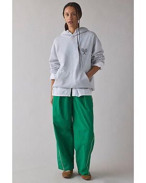 BDG Best Yet Baggy Wide Leg Track Pants - Green