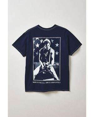 Urban Outfitters Bruce Springsteen 78 Tour Graphic Tee - Blue