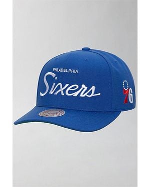 Mitchell & Ness Nba Philadelphia 76Ers Head Coach Pro Snapback Hat - Blue