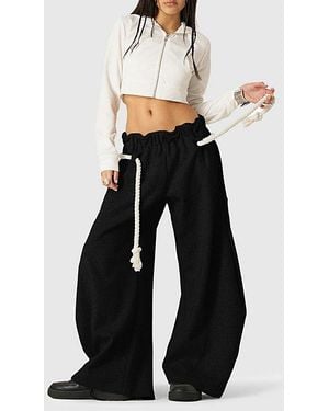 AELFRIC EDEN Super Baggy Barrel Sweatpants - Black