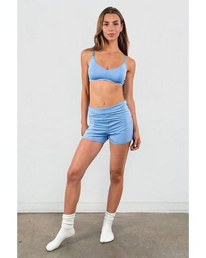 Vitaly Float Rib Foldover Short - Blue