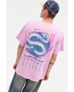 Urban Outfitters Uo Spirit Of The Dragon T-shirt - Pink