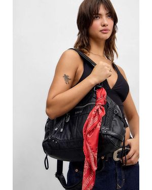 BDG Washed Faux Leather Cindy Scarf Detail Bag - Red