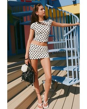 Out From Under Bec Low-Rise Mini Skort - Natural