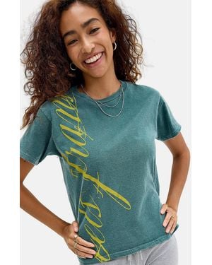 iets frans... ... Script Relaxed Graphic Tee - Green